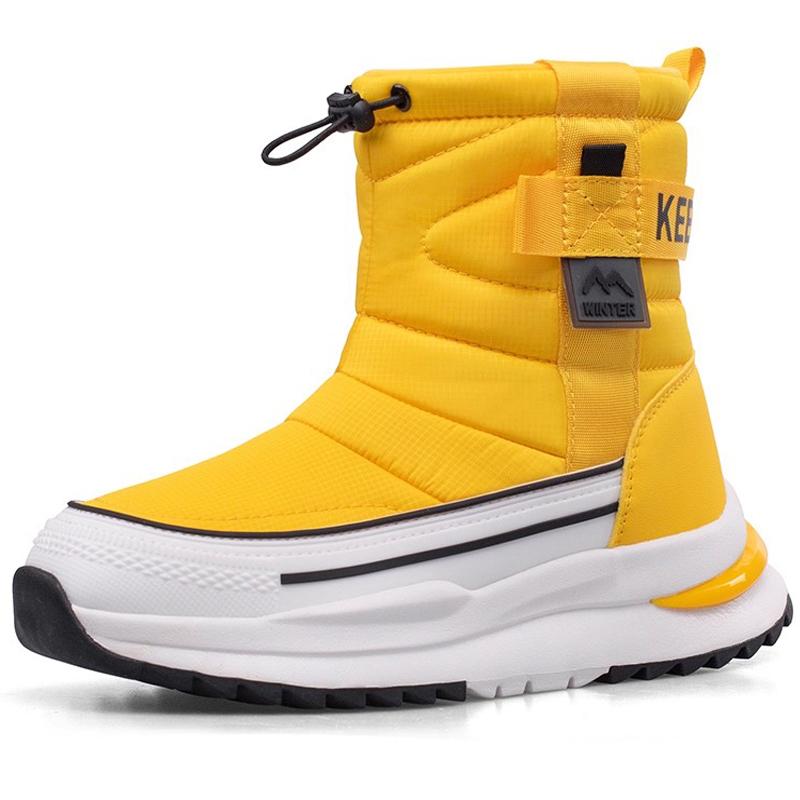 New Autumn Winter Snow Boots Outdoors Shoes Warm Plush Cotton Boots Winter Travel Shoes Couple Snow Boots Platform Shoes