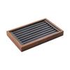 Shopping Mall Counter Jewelry Tray Display Walnut Box Flannel Jewelry Storage Large Capacity Ring Necklace Display Tray