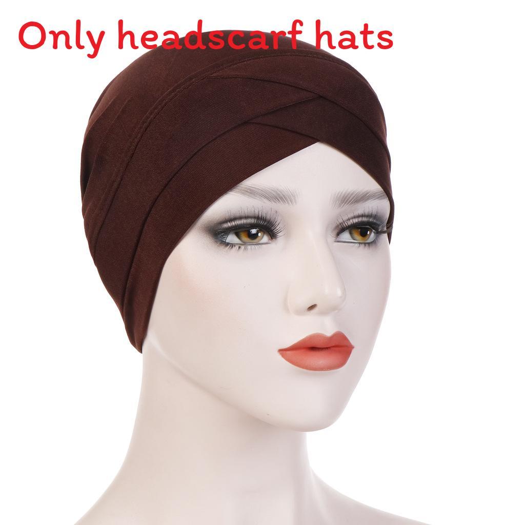 Knitted Turban Cap With Cross Front Style For Women Summer Winter Fashion