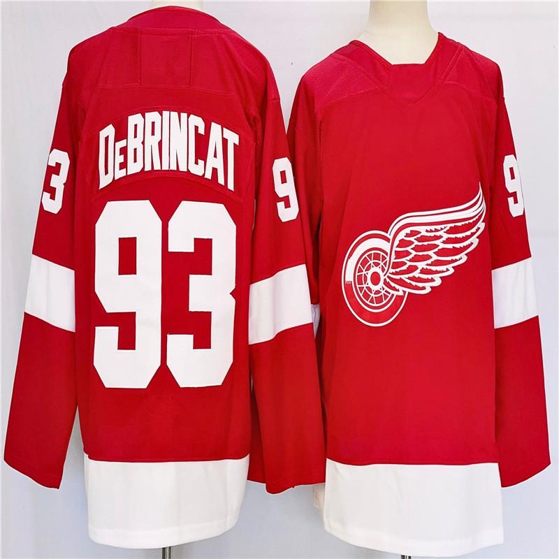 Detroit Red Wings NHL Hockey Jersey Mens Cotton Fan Apparel Ice Games Casual Wear