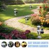 Funny Solar Cat Garden Light Resin Outdoor Lantern Animal Yard Lamp Charming Creative Cat Decor for Yard Lawn Patio