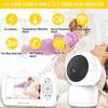 Baby Monitor With Music Talk Back Night Vision 360 PTZ Camera Battery Security Nanny Wifi Camera 4.3 Inch Video 1080PAA