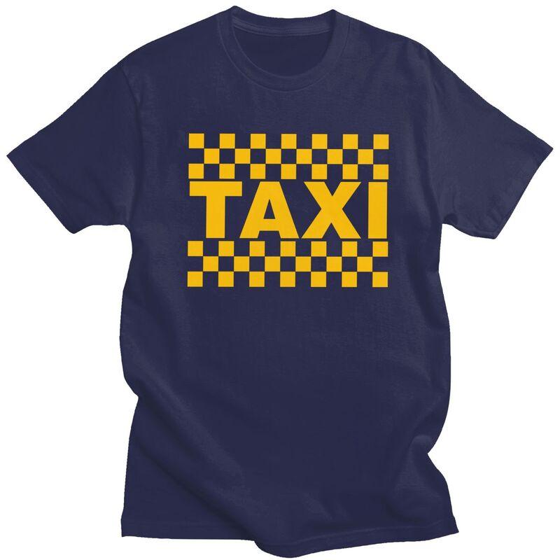 Custom Taxi Driver T Shirts for Men 100 Cotton Tee Tops Tshirt Short Sleeve Tshirt Clothes