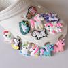 1pcs New Season Unicorn Shoe Buckle Charms for Removable Garden Shoe Ornament PVC Soft Rubber Shoe Ornament Decoration