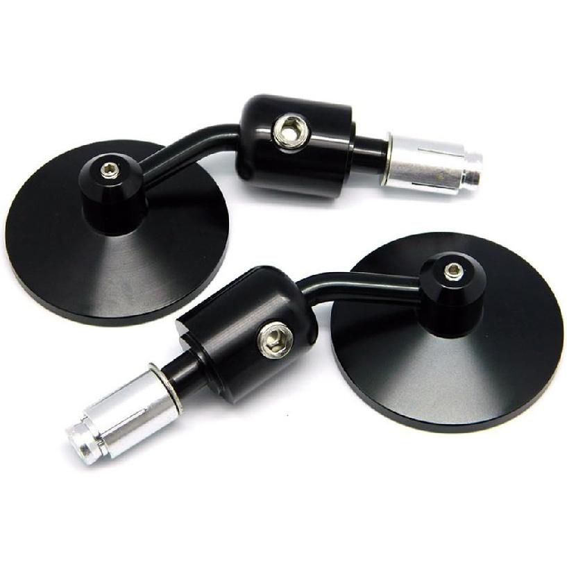 Benutzerdefinierte Motorrad CNC Lenkerendspiegel Rückspiegel Seitenspiegel 3" Rund 7/8" 22 mm Kompatibel mit Honda Yamaha Suzuki Kawasaki Aprilia Derbi Ducati
