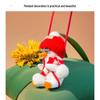Trendy Cartoon Christmas Duck Car Pendant - Cute Swinging Decoration for Car Interior