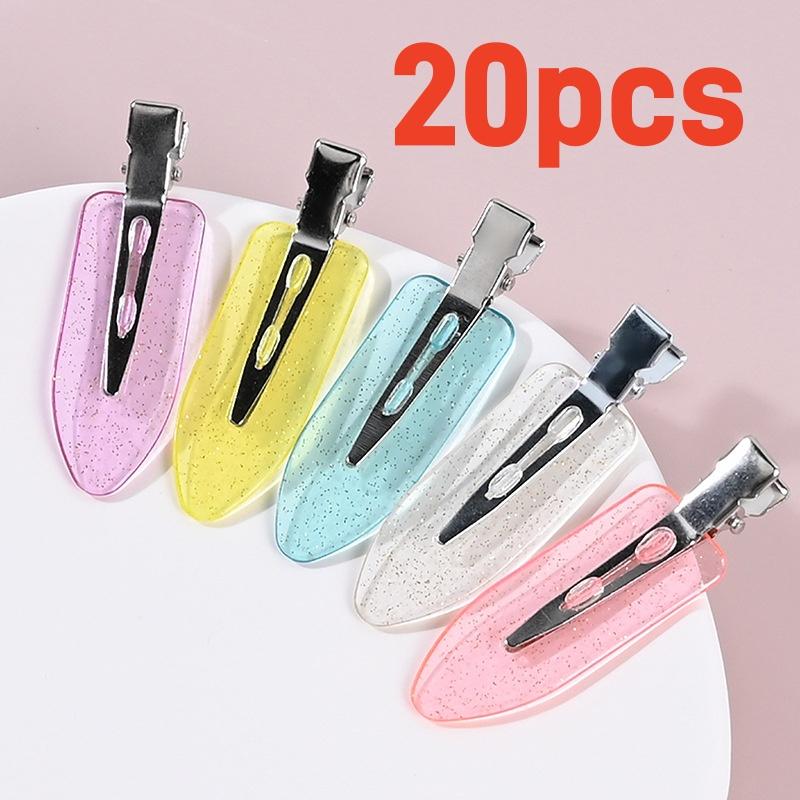 10/20PCS No Trace Hair Clips Handmade DIY Homemade Cream Gel Material Duckbill Clip Bottom Clip Bangs Clip Wash Side Clip Female
