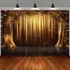1 2D Banner Shiny Golden Glittery Particles - Suitable for Weddings Festivals Parties and Available In Multiple Sizes