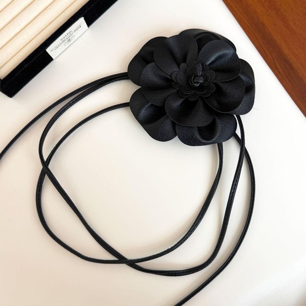 Vintage Blumen Gürtel Floraler Leder Seil Gürtel PU Leder Blumen Taillen Kette Kleid Zubehör