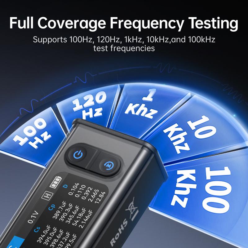 LCR-ST2 Plus 2-in-1 Digital Tweezer LCR ESR Meter SMD Electronic Multifunctional Component Tester Tool Upgraded High version