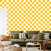 Checkerboard Wallpaper Gold and White for Living Room and Bedroom 50x1000
