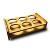 Bamboo Shot Glass Holder & Decanter Rack Set