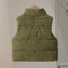 Gepolsterte Cordweste für Kinder Stehkragen Farbe Warm Winter für Jungen und Mädchen