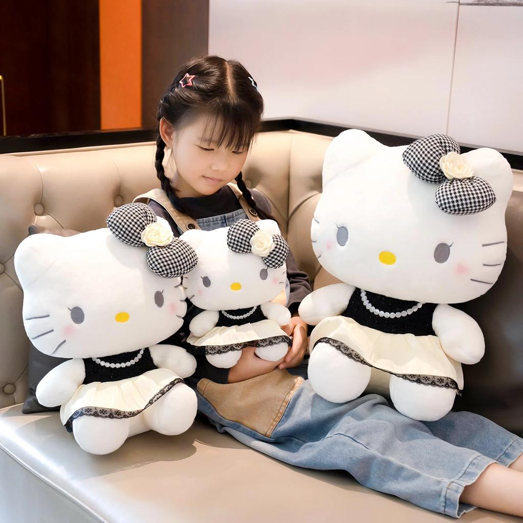 Süßes Katzen-Stofftier Anziehpuppe Weiches Kuscheltier Geschenk für Mädchen Heimdekoration
