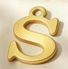 DIY Jewelry Accessories: 26 Alphabet Titanium Steel Pendants for Bracelets, Necklaces, Handmade Charms