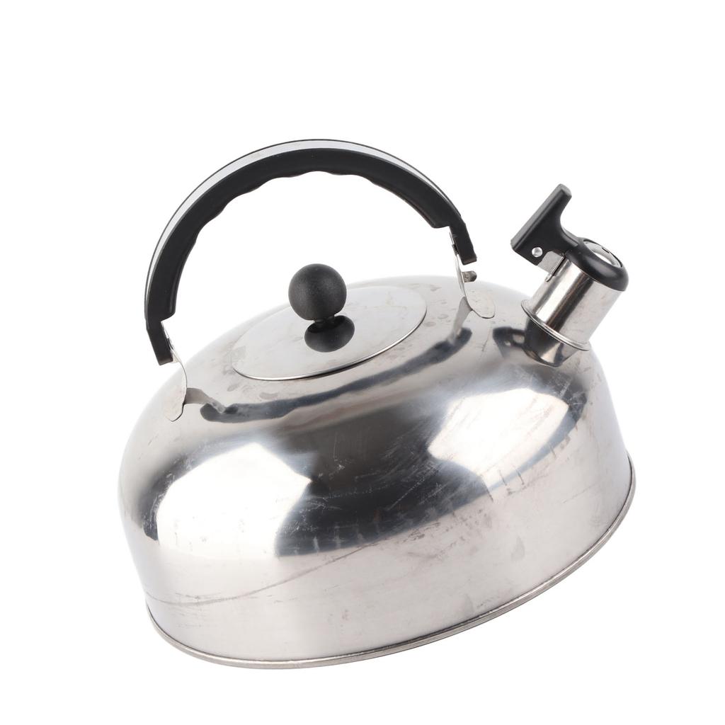 3L Stainless Steel Whistling Tea Kettle Fast Heating One Touch Buttons Whistling Kettle with Insulated Handle for Home