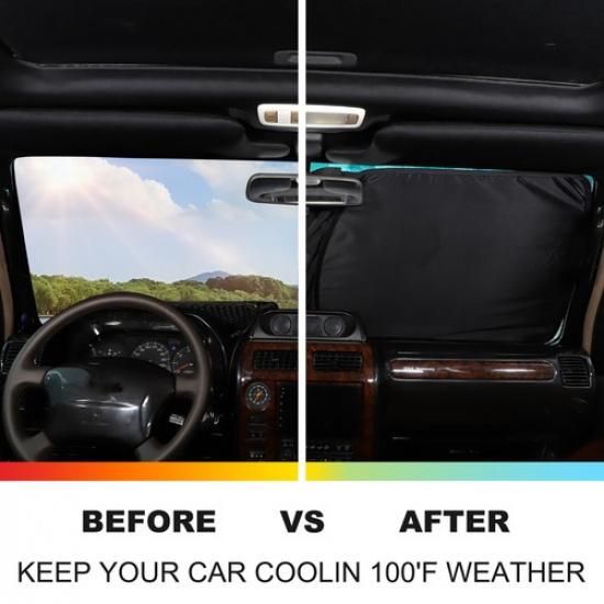 Car Sun Shade Windshield Window Sunshade Cover For Toyota Prado LC90 1996-2002