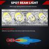 LED Light Bar 4PCS 18W 6 Inch Flood LED Work Light Pods Single Row Off Road Led Light Driving Light Fog Light Boat Light Waterproof SUV ATV 4WD Car Tr