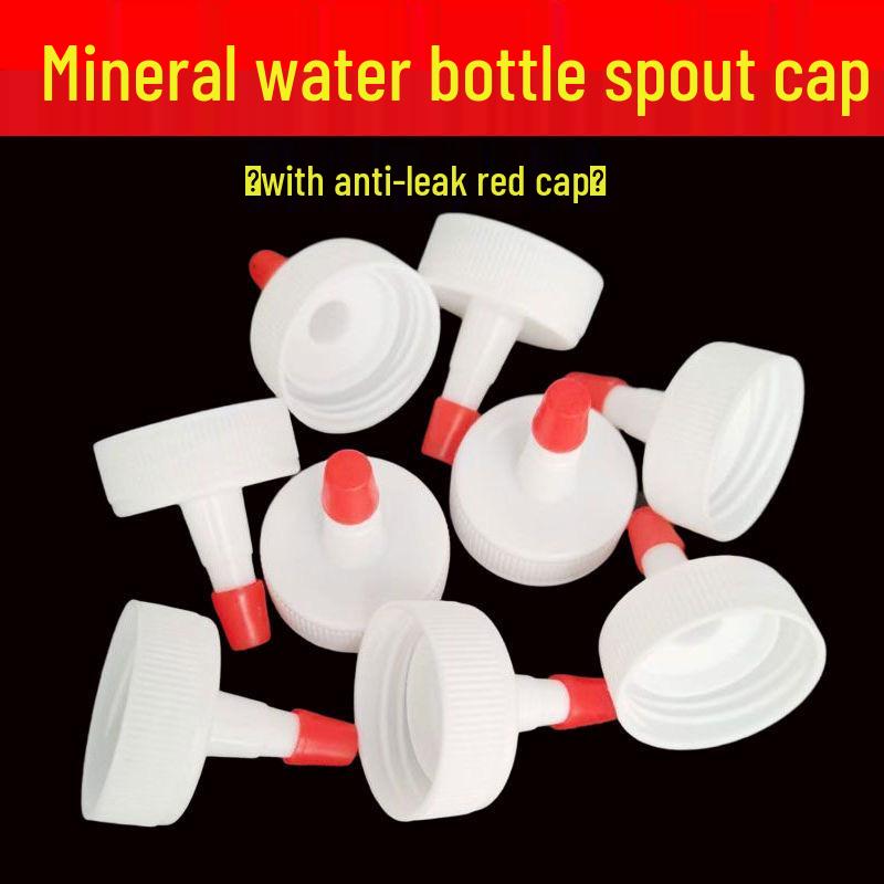 Leak-Proof Long Spout Cap for Mineral Water and Oil Bottles 5 pcs Bag
