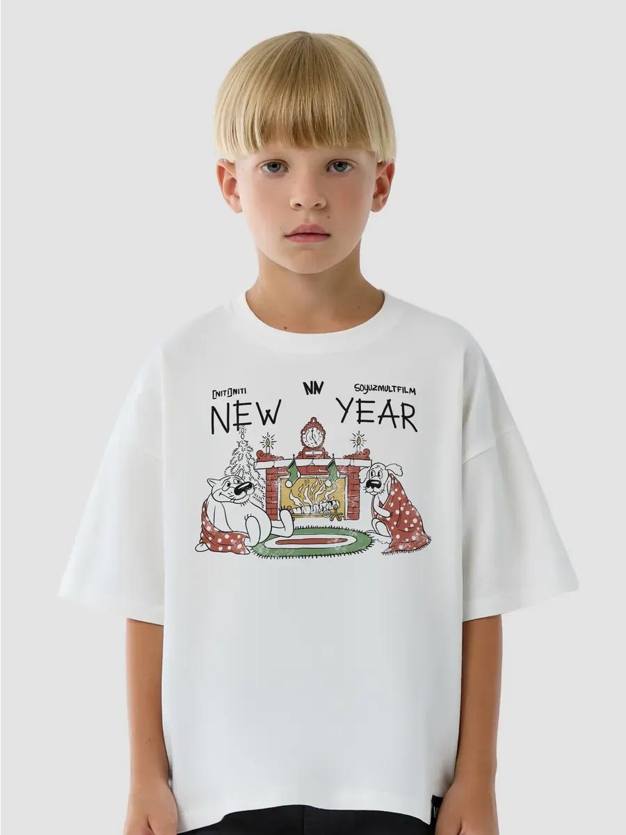 T-shirt with New Year print 2XL