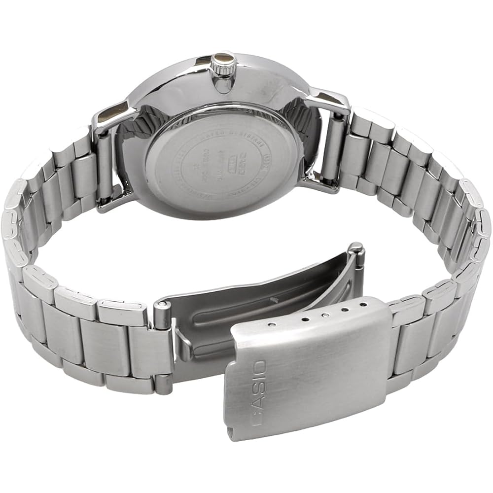 Casio LTP-VT03D-4B Analog Quartz Women's Watch Salmon Pink Metallic Metal Band