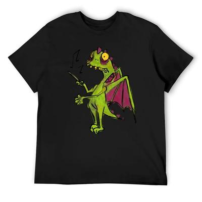 Conducting dragon fella T-shirt Valentijnskleding anime t-shirts schattige tops sublieme outfits voor mannen