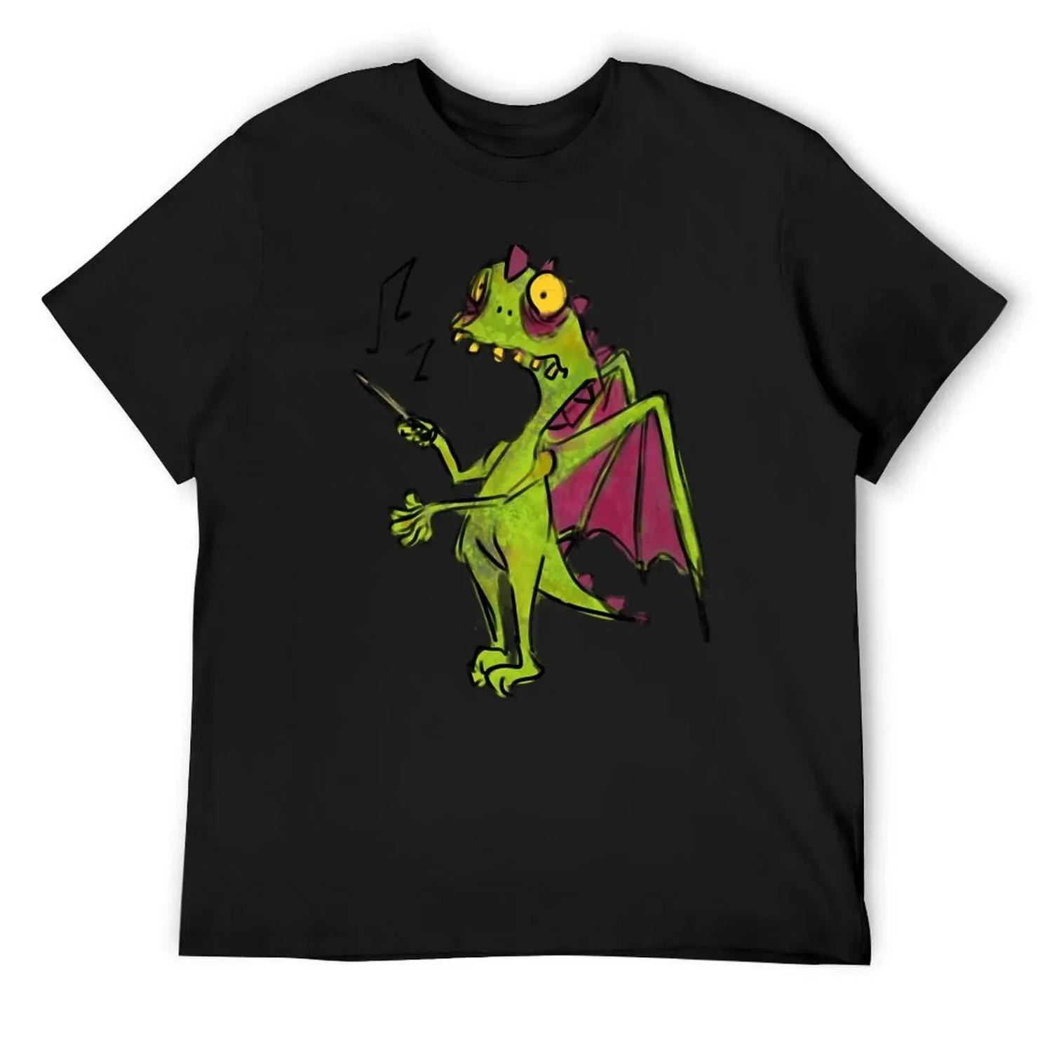 Conducting dragon fella T-Shirt valentines clothes anime t shirts cute tops sublime outfits for men S