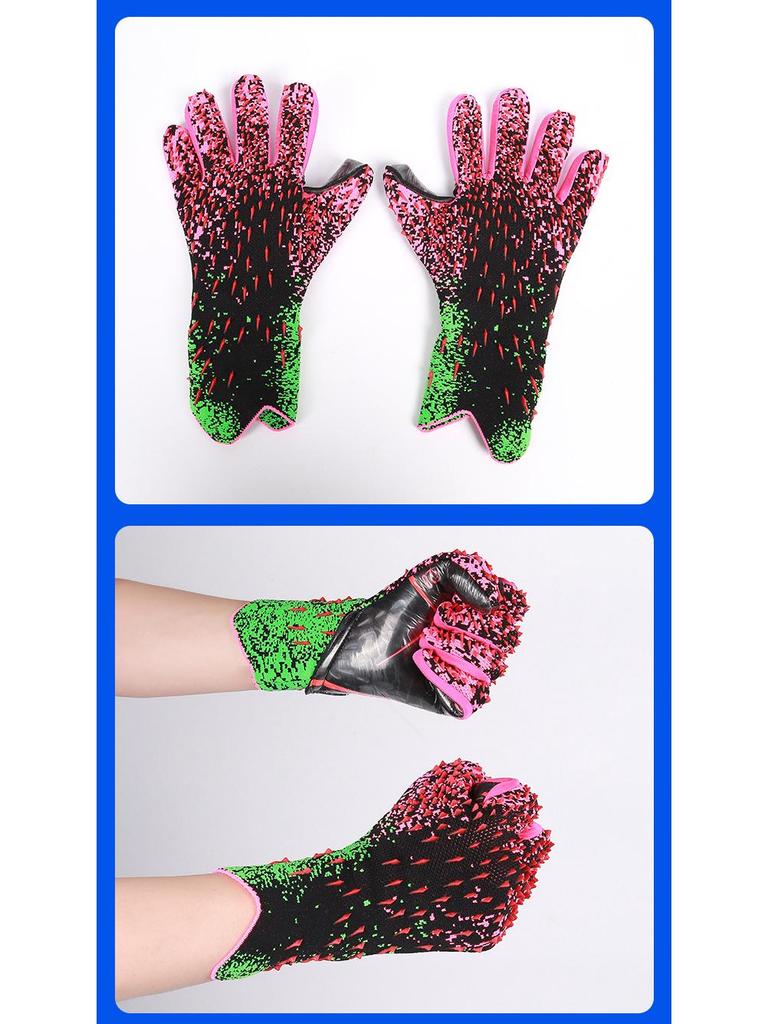 Professionelle Anti-Rutsch-Latex-Fußballtorwarthandschuhe für Erwachsene und Kinder mit Fingerschutz, Stoßdämpfung und verschleißfestem Trainingsdesign.