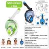 JUNHAIINS Full Face Snorkel Mask Scuba Diving Mask for Adult Goggles Underwater 180° View Transparent Swimming Sunshade Lens