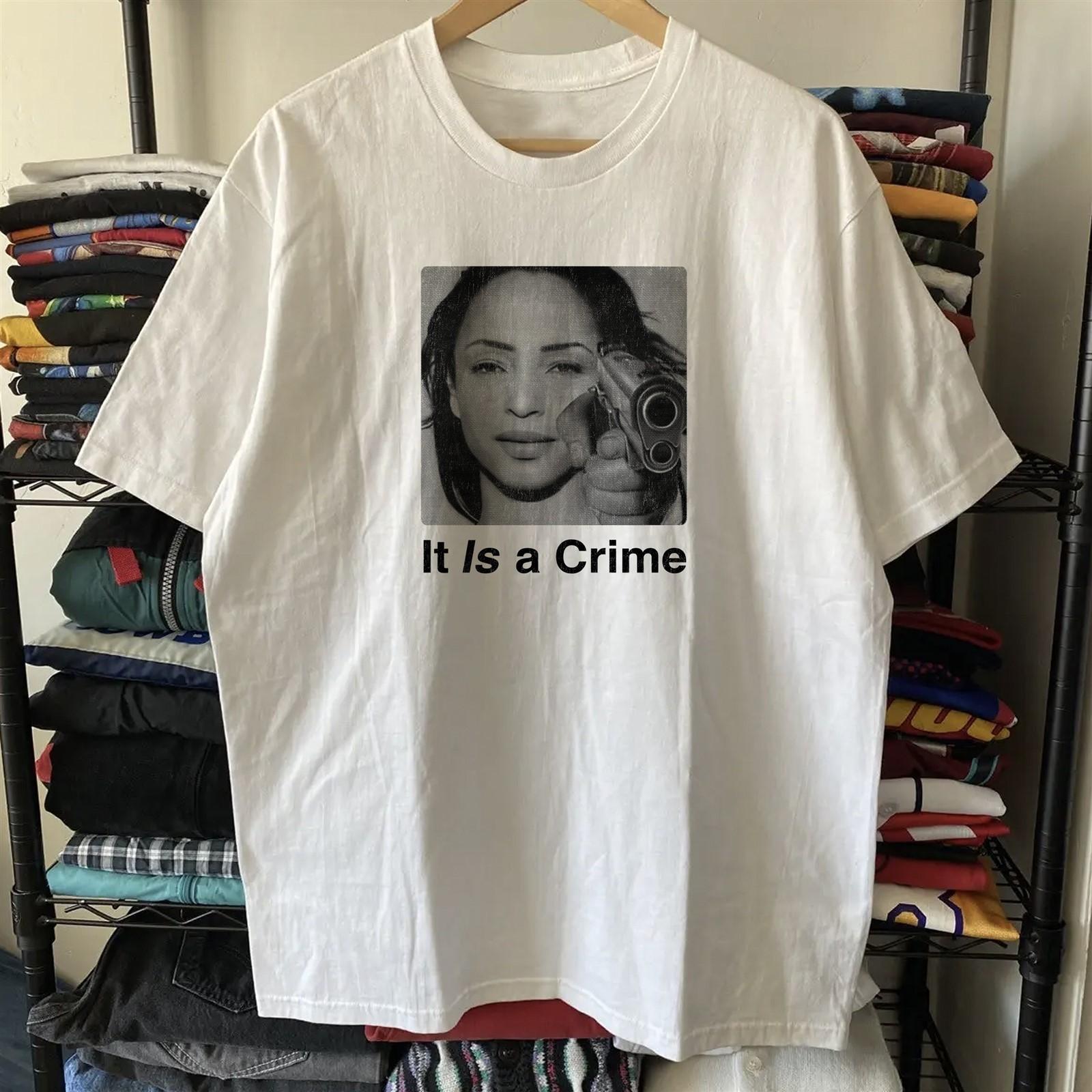 90s Sade Parody It Is A Crime Rare T-Shirt White S M