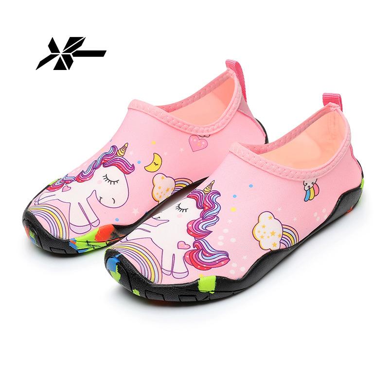 

Детские ручьевые туфли пляжные туфли и носки wading shoes быстросохнущие дышащие для улицы пол дом кожа мягкое дно ловить море 23-24 inner length 17cm