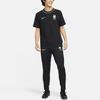 Nike Logo Print Fußball Rundhals Kurzarm T-Shirt Herren T-Shirts Schwarz DN1017-010