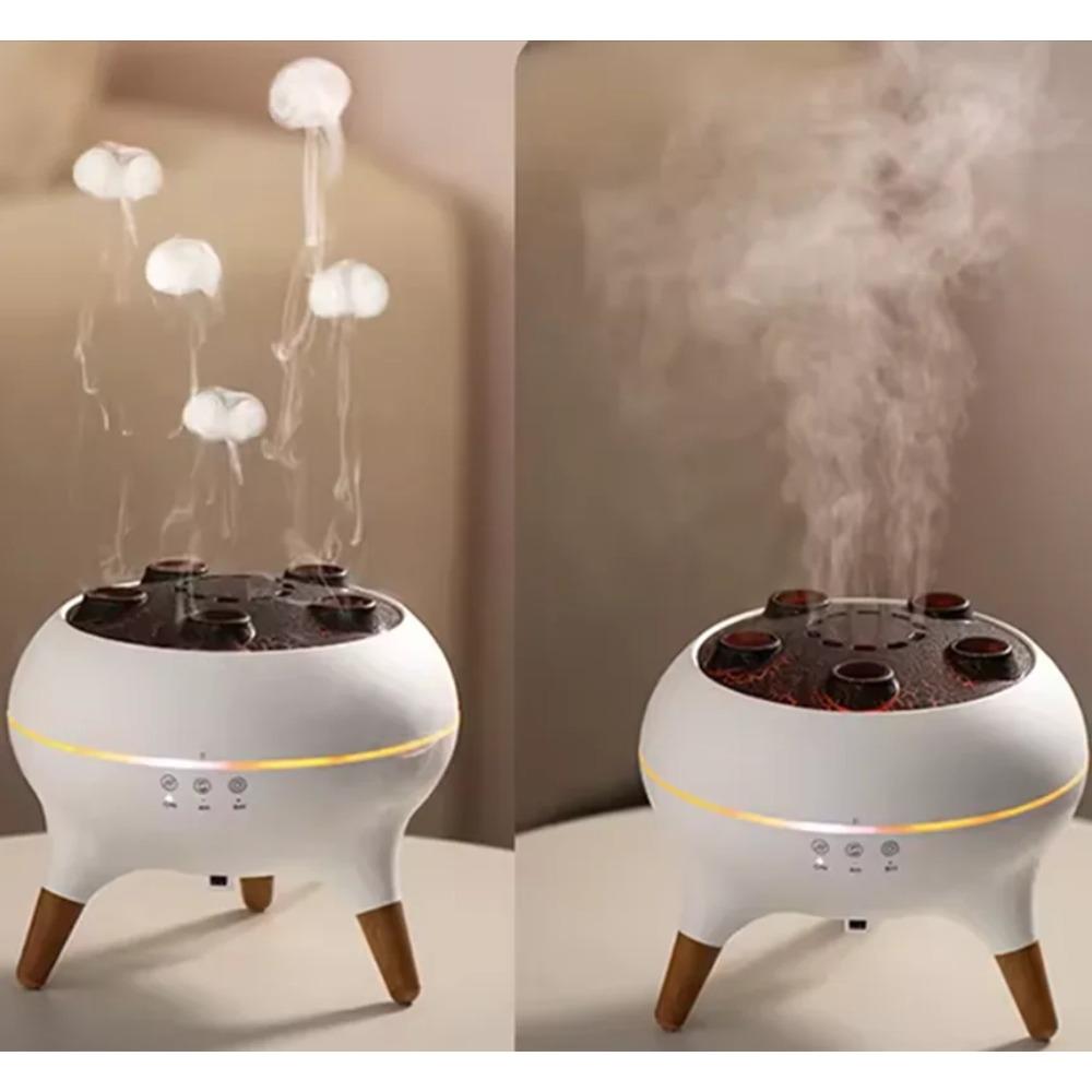 Dynamic Jellyfish Air Humidifier 250ml Essential Oil Diffuser Remote Control Bedroom Humidifier With 7 Colorful Night Lights