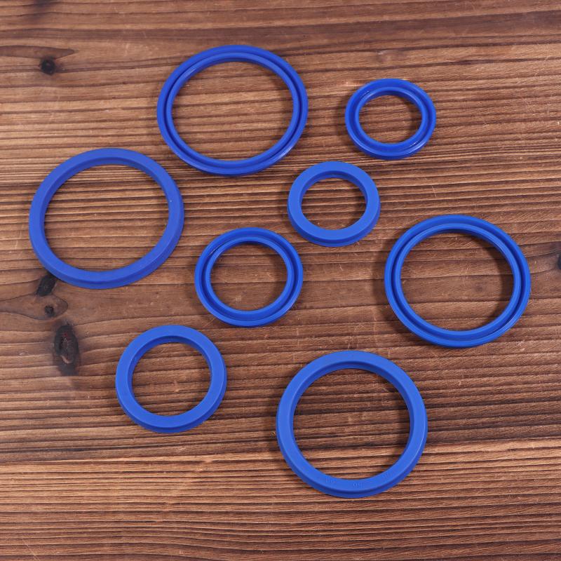 2Pcs PU Hydraulic Oil Seals with Single Lip Radial Shaft for Equipment Repair