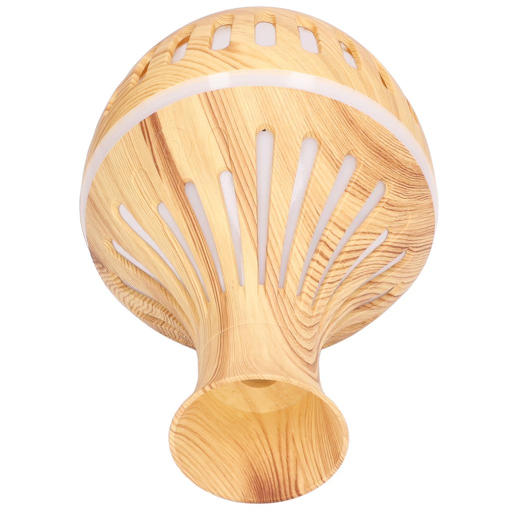 300ml Humidifier USB Powered Wood Grain Aromatherapy Diffuser with 7 Colors LED Light 5V 1A
