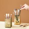 Transparent Makeup Brush Holder Plastic Cosmetic Storage Box Desk Lipstick Eyeliner Makeup Organizer Display Rack