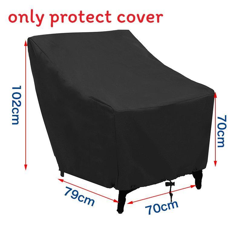 

Dustproof And Waterproof Outdoor Protective Cover For Furniture Single Sofas