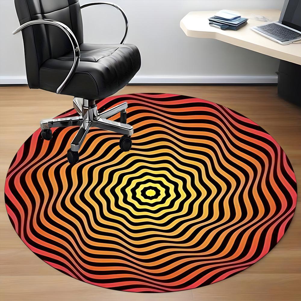 1 Stück Optische Illusion Muster Stuhl Teppich für Büro, Weiche Flanell Überwurfmatte, Perfekt für Büro, Feiertagsparty Dekoration Wahl yy251113161