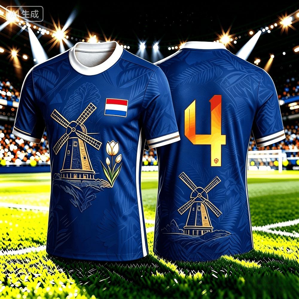 2026Netherlands Football Jersey Casual Breathable Short Sleeve Summer Men Gym Sports Training Soccer T-shirt Women T-shirt