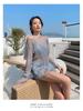 2025 Women's Three-Piece Split Swimsuit: Long-Sleeved, Sun-Protective, Sexy, Slim, Fairy-Inspired for Hot Springs.