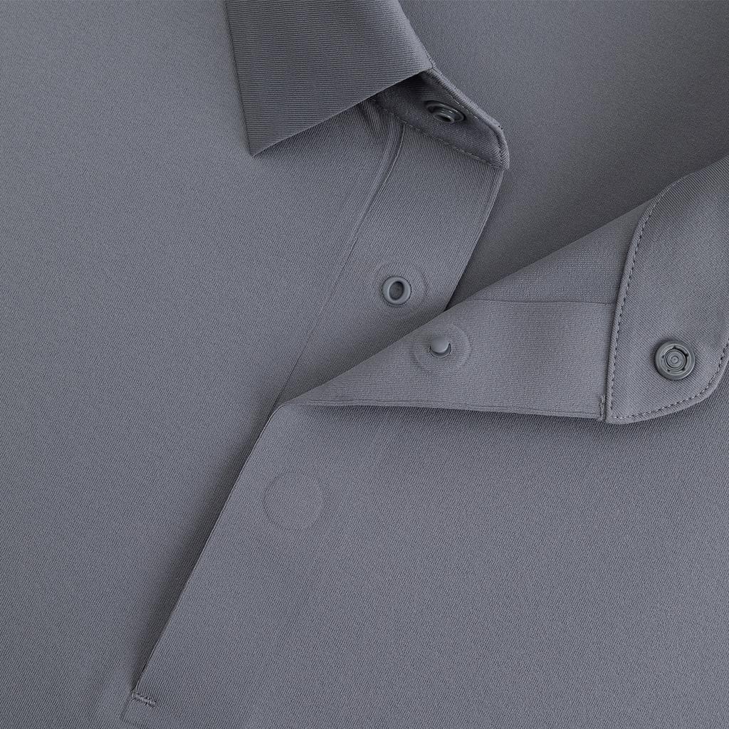 Anta Champion Breathable Short Sleeve Polo Shirt Men tops Fog-Barrier-Gray 152620157-5