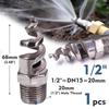 8-size Spiral Nozzle Sprayer 316 Stainless Steel Atomizer Outdoor Agricultural Irrigation Garden Watering Industry Dust Removal