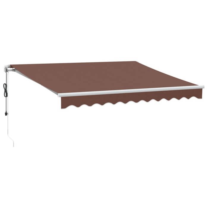 VidaXL Auvent rétractable automatique marron 300x250 cm 3215375