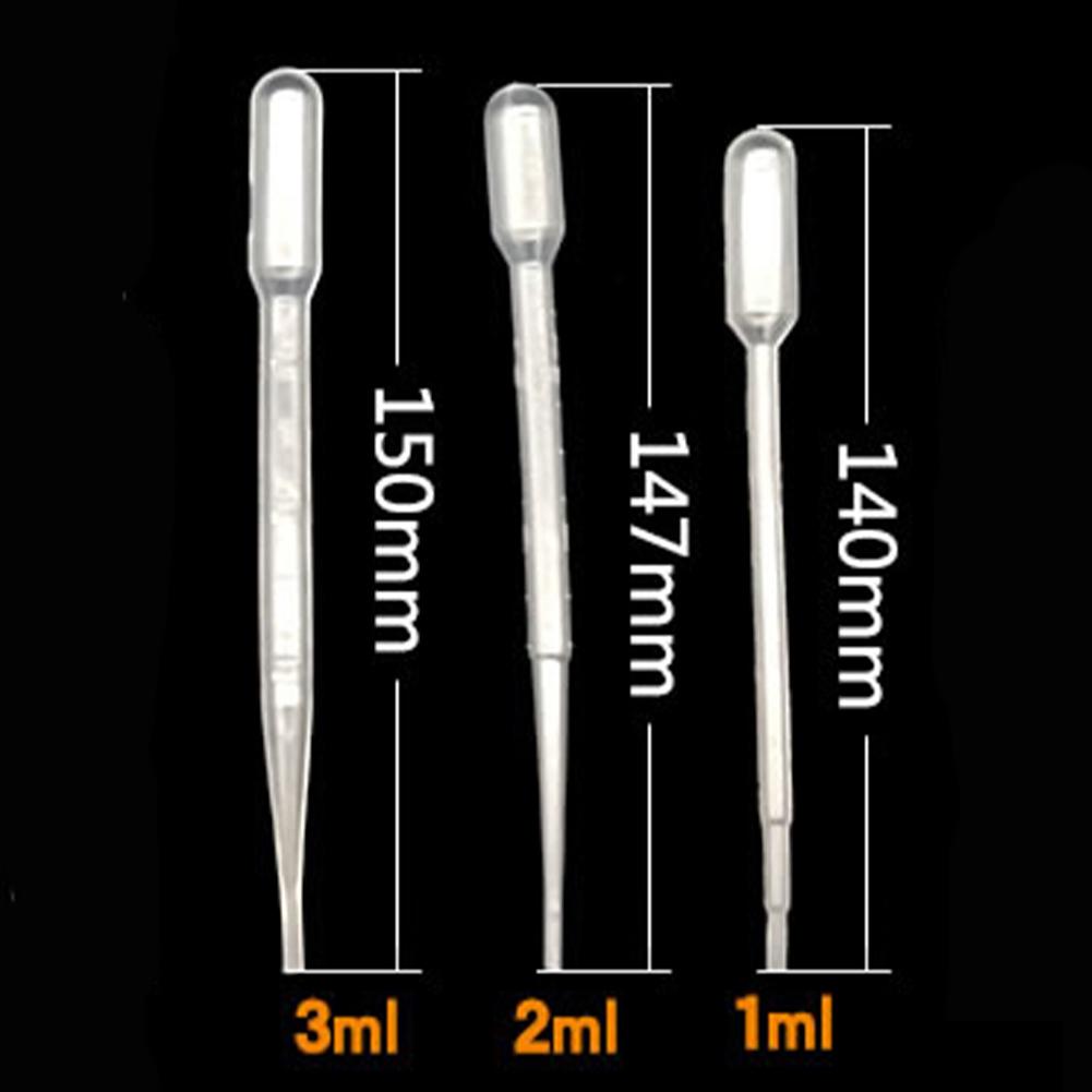 50pcs Graduated Pipettes Dropper Makeup Tools Disposable Transfer Pasteur Pipettes Clear Eye Dropper Experiment Supplies for Lab