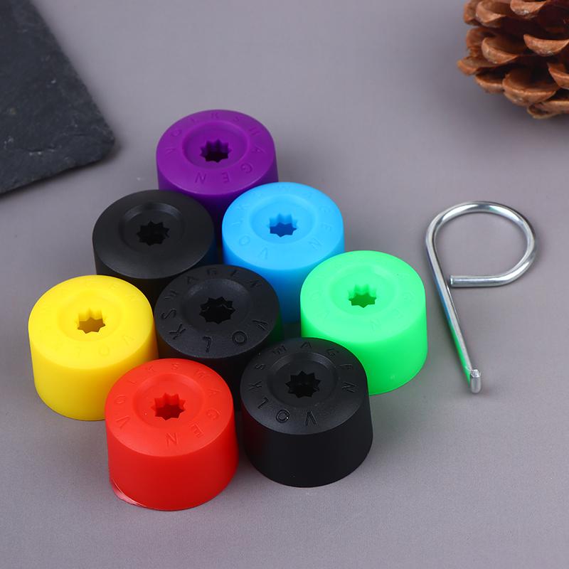 20Pcs Universal Car Wheel Hub Covers 17Mm Universal Wheel Lug Nut Cover Tire Nut Dust Cover Dust Proof Protector Car Accessories