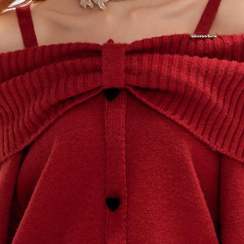 UNIFREE Women's Off-Shoulder Knit Sweater