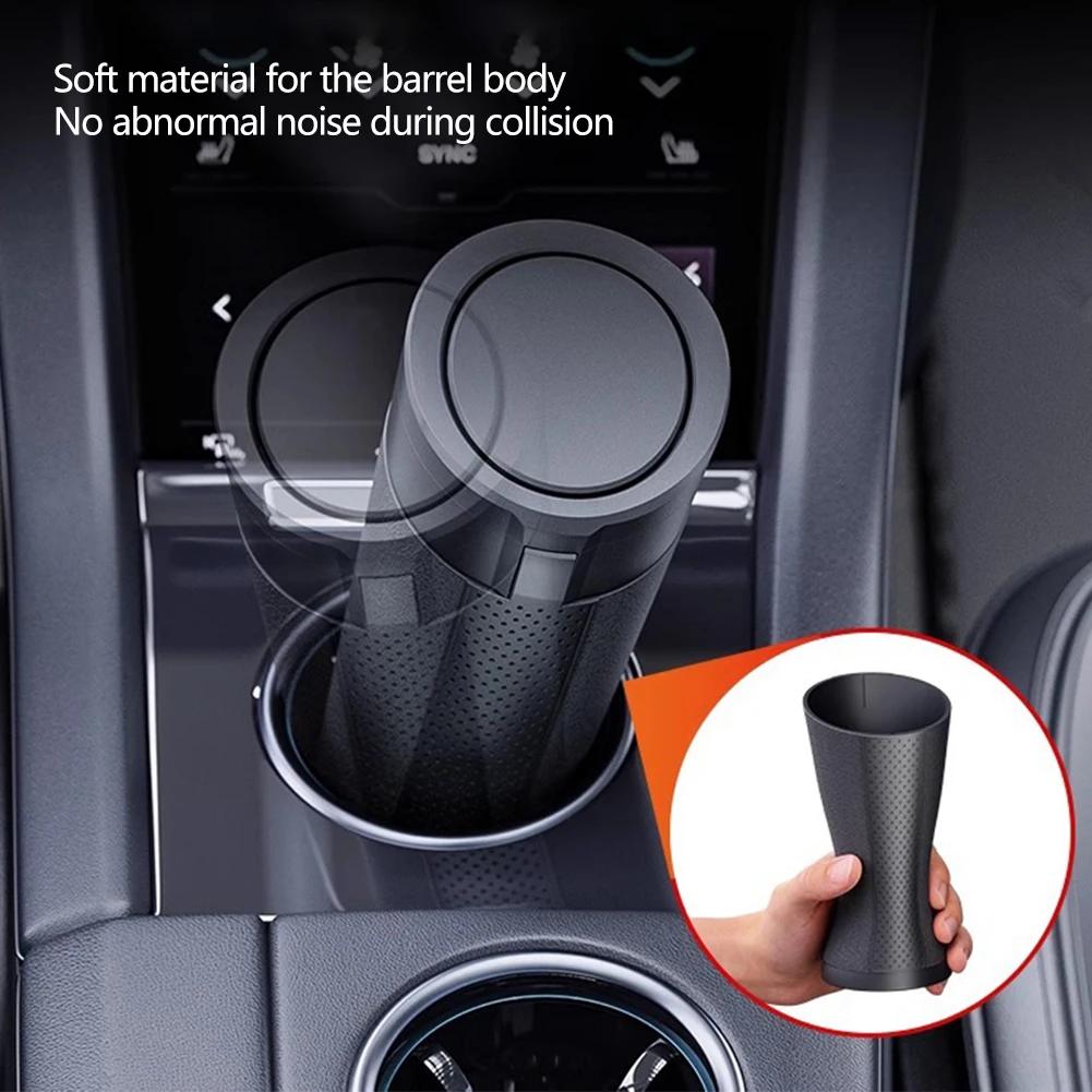Car Trash Bin Can Mini Auto Dust Organizer Car Interior Rubbish Bag Garbage Container Storage Box Bucket Auto Accessories