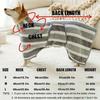 Wearable Pet Bath Towel Polyester Coral Fleece Cat Dog Bathrobe Absorbent Quick-Drying Striped Blanket Pet Washing Supplies
