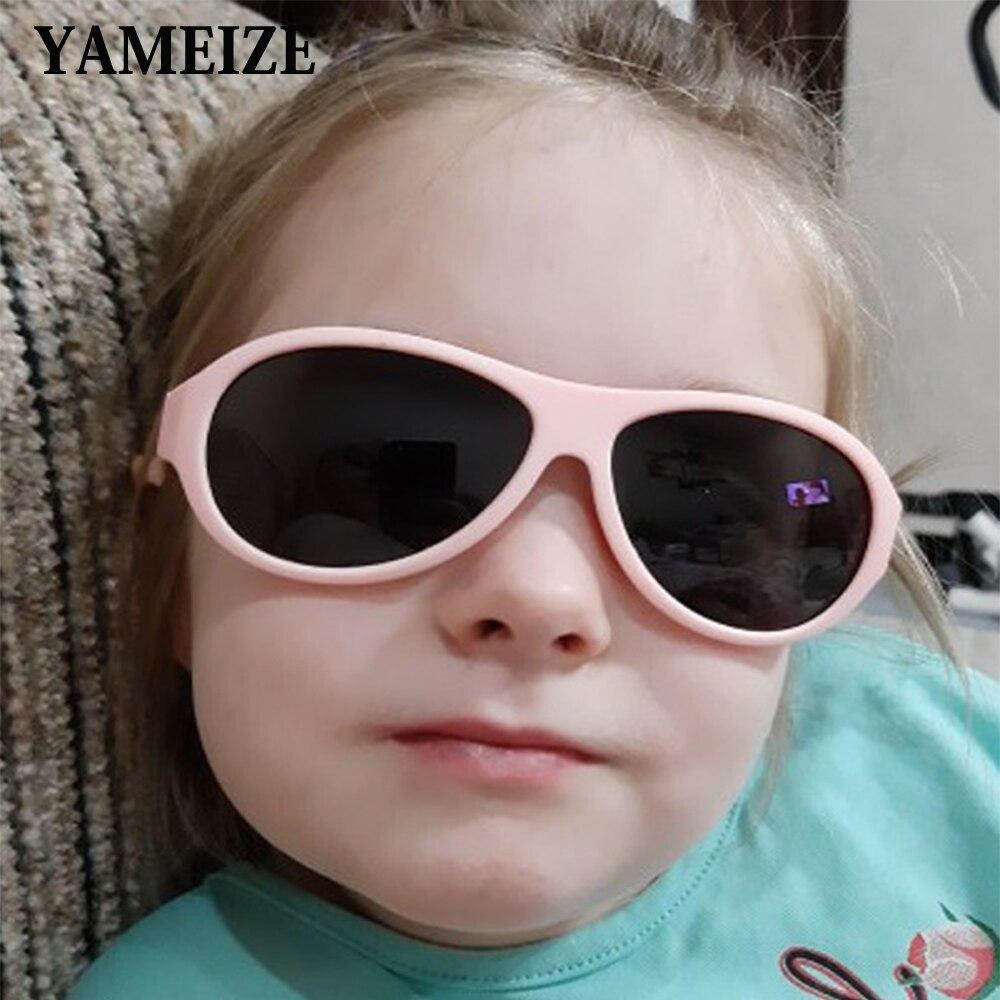 Buy Yameize Sunglasses Kids Polarized Goggle Children Oval Sun Glasses Girls Boys Flexible