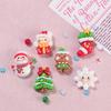 10Pcs New Cute Resin Christmas Snowman, Tree,small Bell Series Flat Back Scrapbooking DIY Jewelry Craft Decoration Accessories